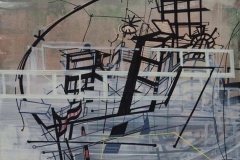 Constellaties (5), 2015, acryl op doek, 70 x 50 cm