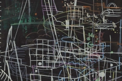 Constellaties (8), 2015, acryl op doek, 50 x 40 cm